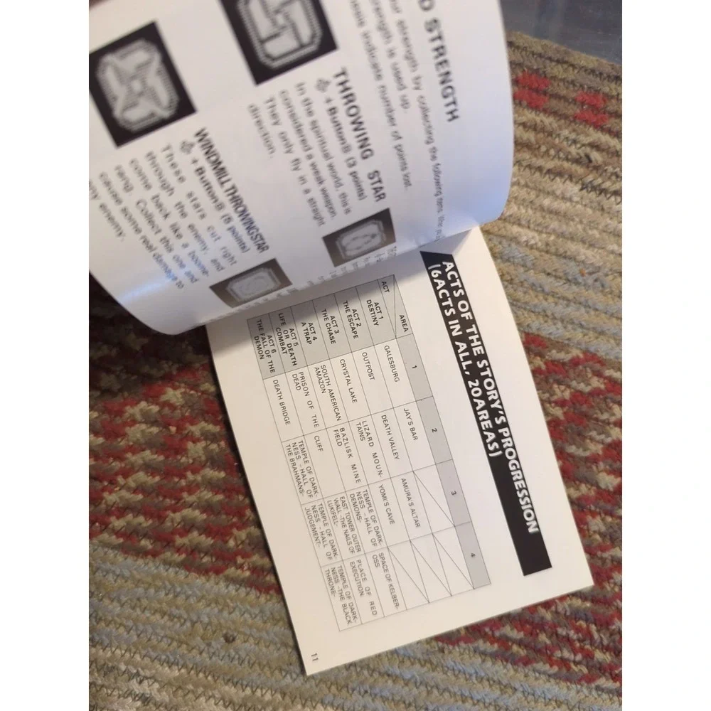 Ninja Gaiden Tecmo Nintendo‎ NES Authentic Manual Only